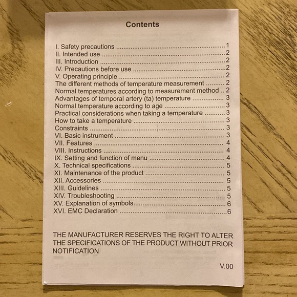 NWT non-contact infrared thermometer, in box, model JXB-178, LCD screen - Picture 8 of 15